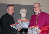Bishop Byrne & Father Douglas Lamb launch the 2015 Newman Calendar