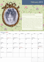 Two Pages from the Calendar as it would appear if opened